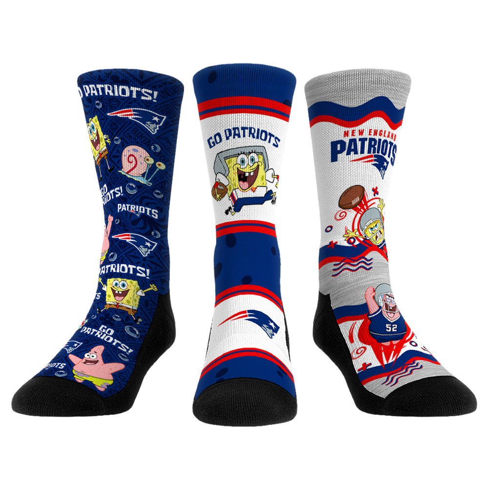 New England Patriots - SpongeBob SquarePants - 3-Pack