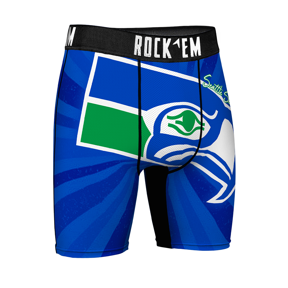 Boxer Briefs - Seattle Seahawks - Throwback Swirl