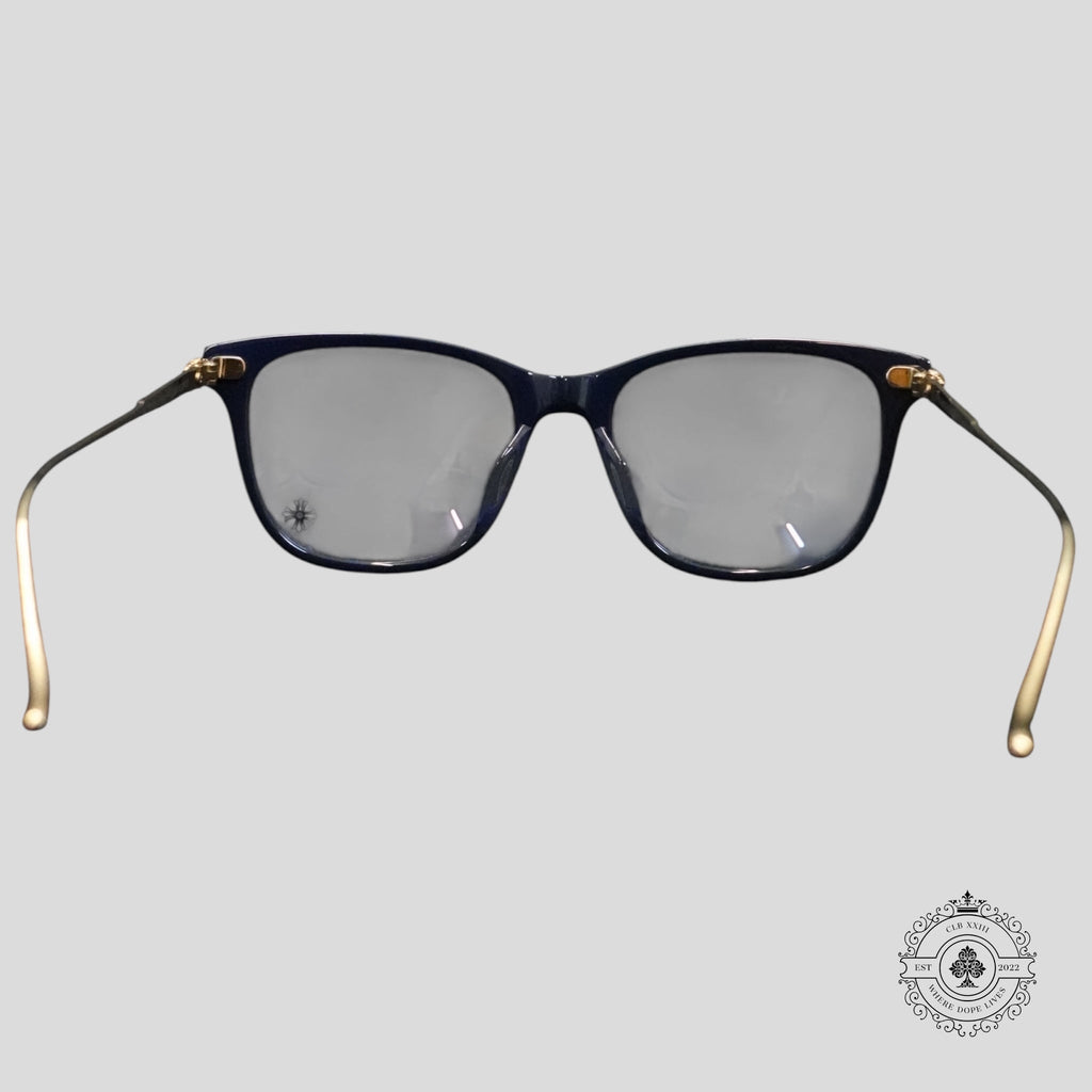 Chrome Hearts Jeje Spot Glasses in Blue/Gold