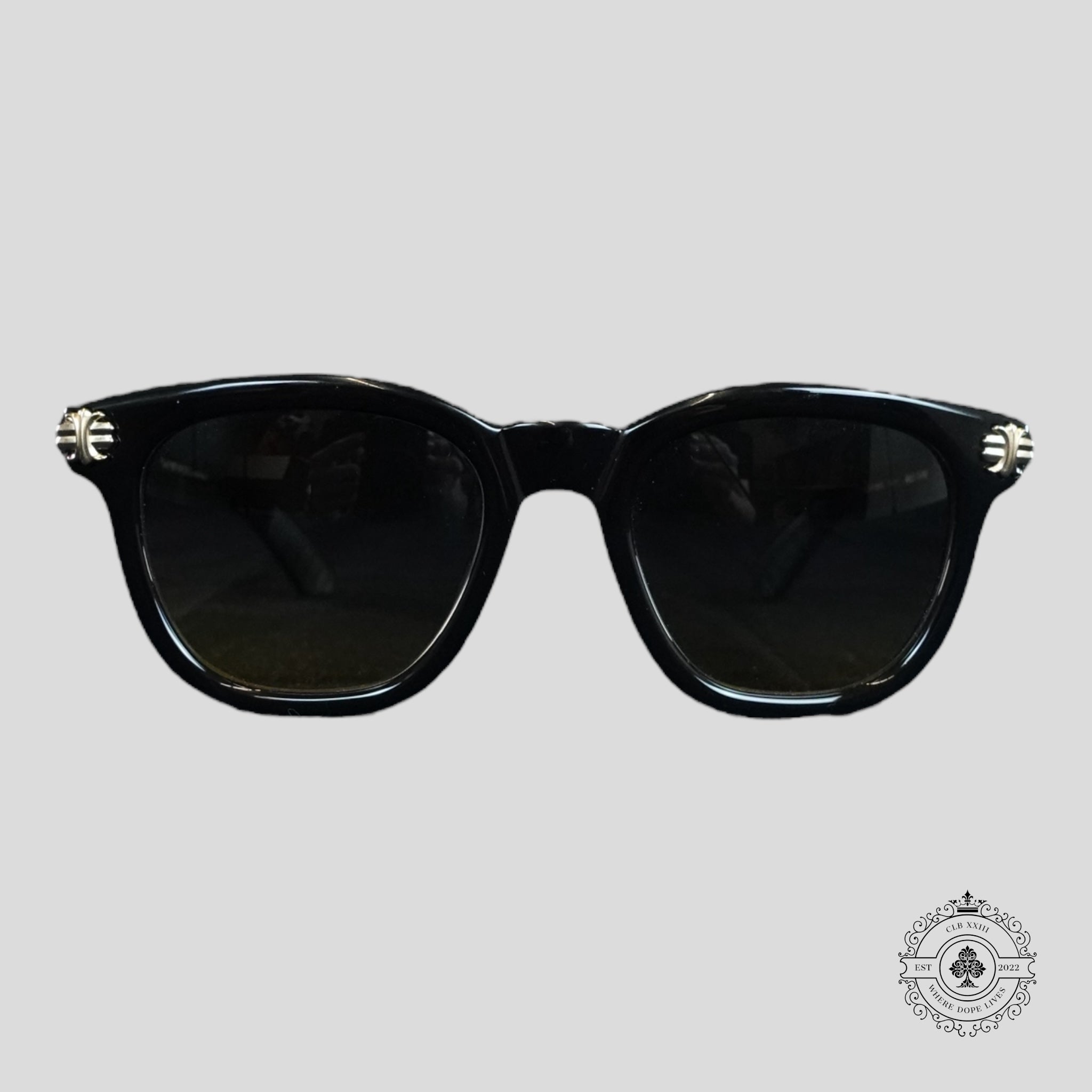 Chrome Hearts Smoke Show Sunglasses in Black/Gold