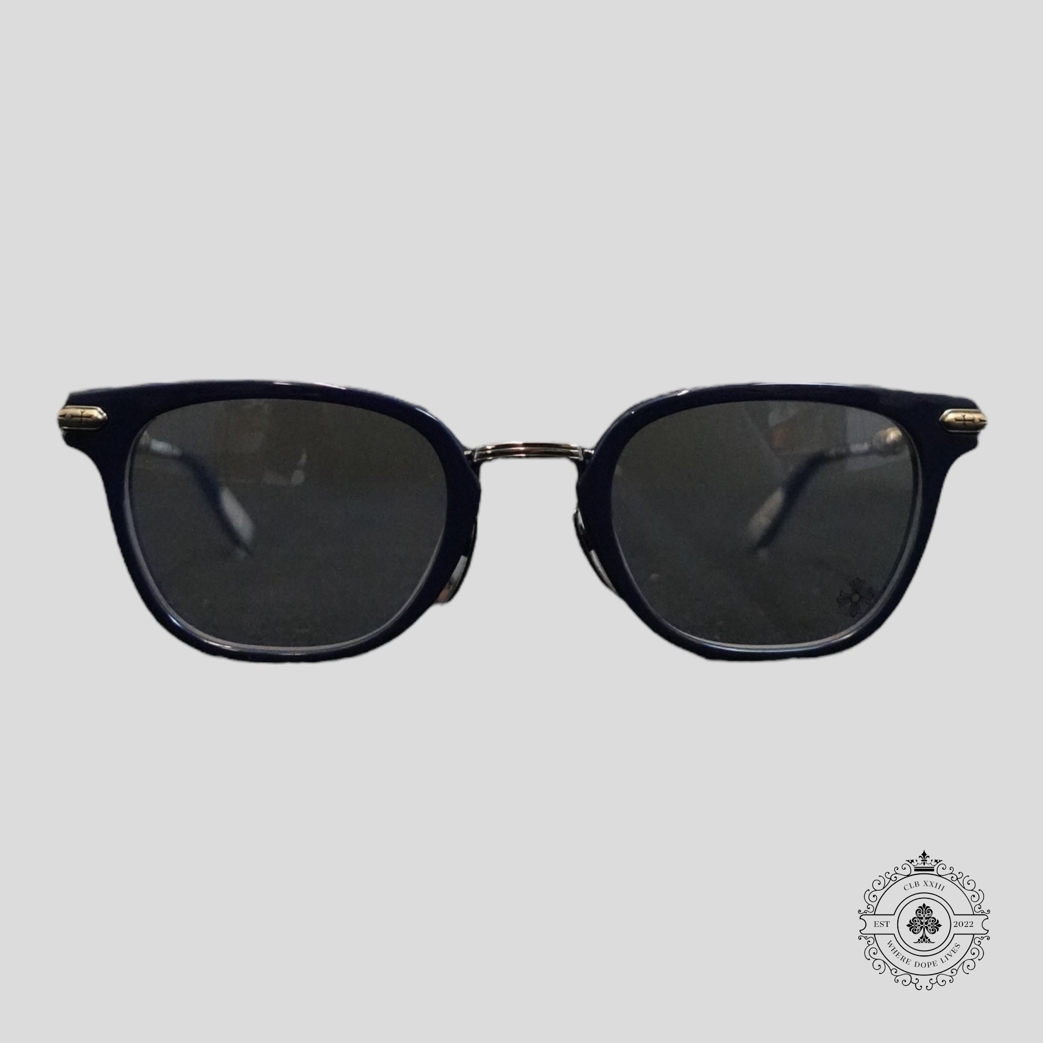 Chrome Hearts Tycoxagain Glasses in Blue/Silver