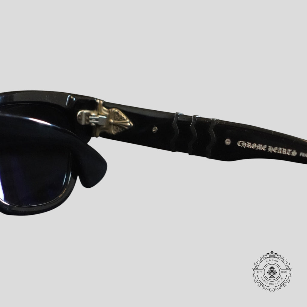 Chrome Hearts Instagasm Glasses in Black/Silver