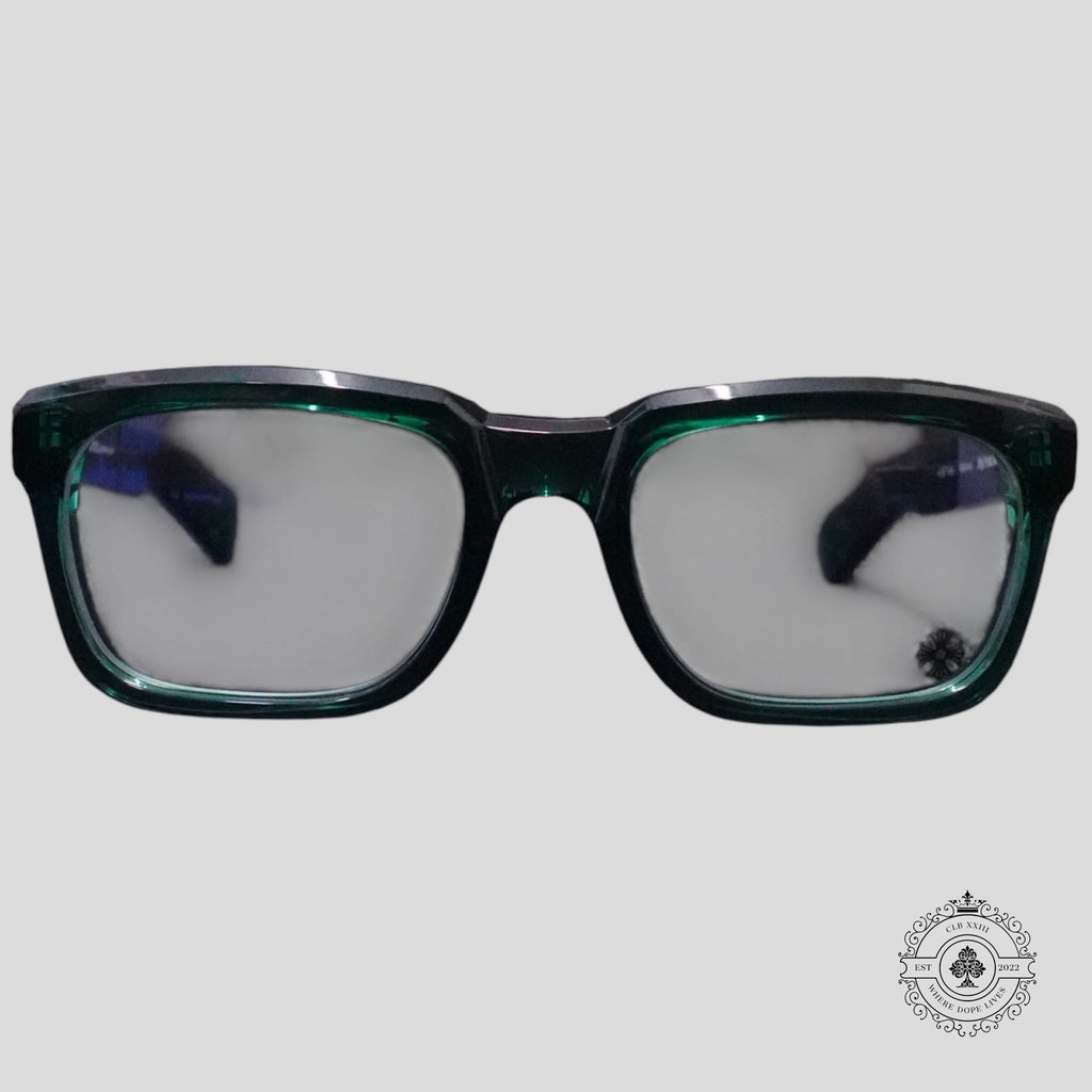 Chrome Hearts See You in Tea Sunglasses in Marine Green/Silver