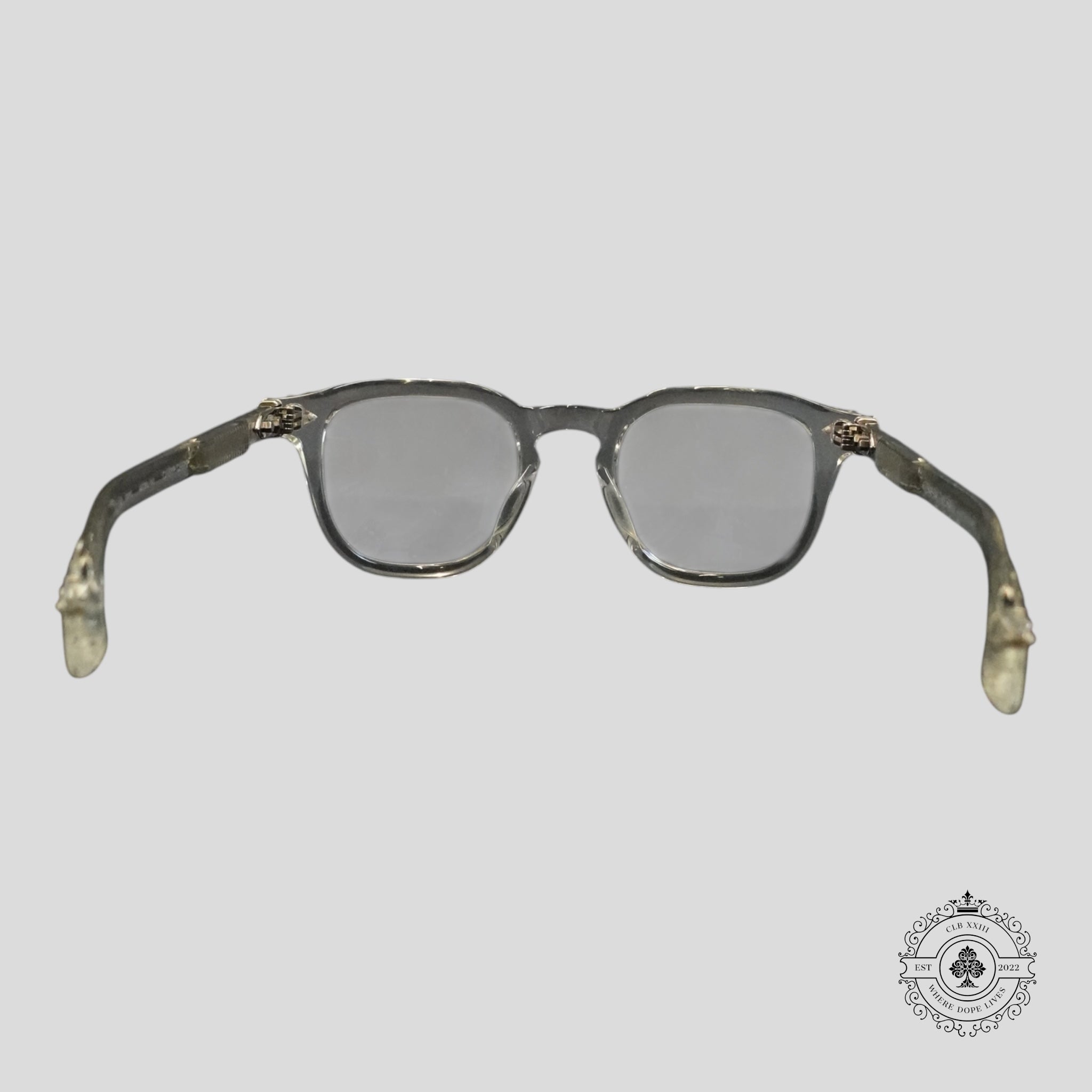 Chrome Hearts Chirp Chirp Glasses in Clear/Silver