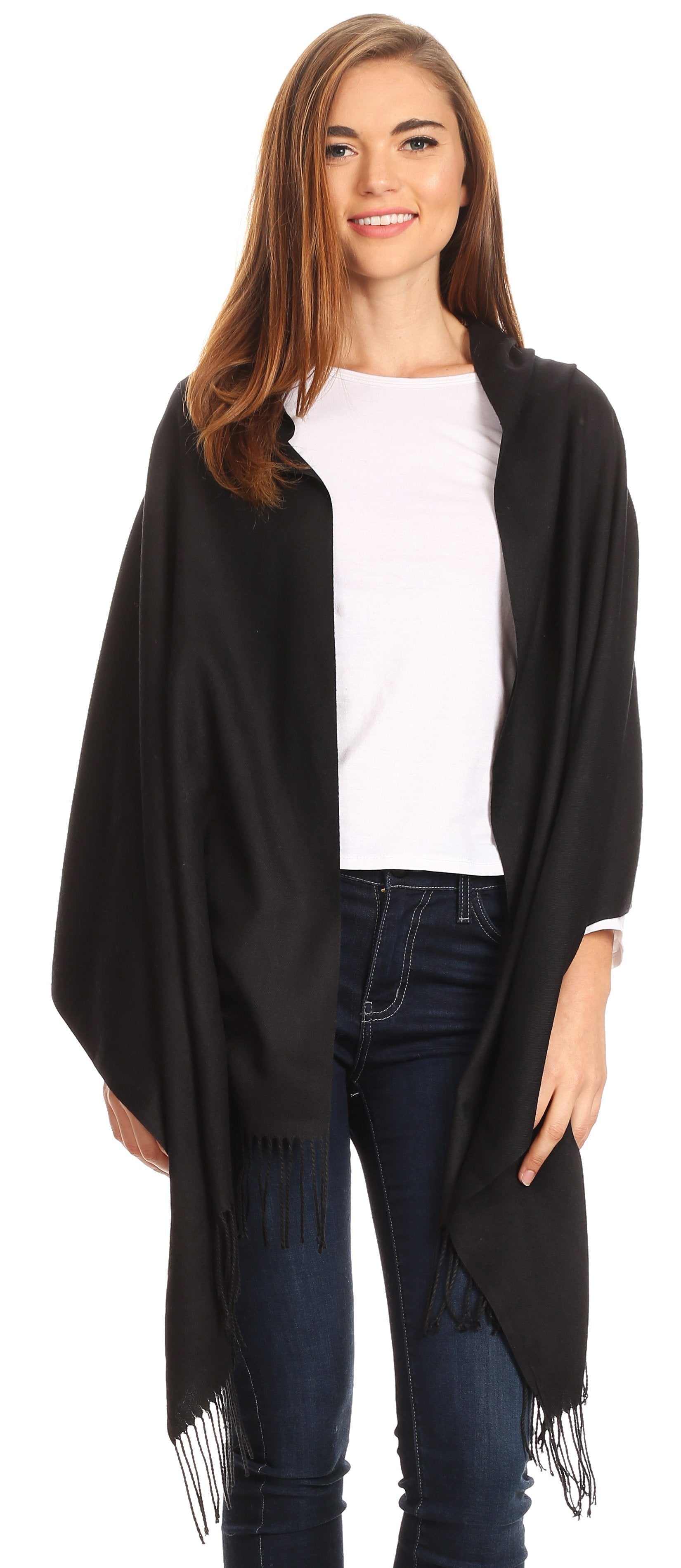 Sakkas Iris Warm Super Soft Cashmere Feel Pashmina Shawl Wrap Scarf for Women - Weddings, Festivals, Travel & Daily Wear