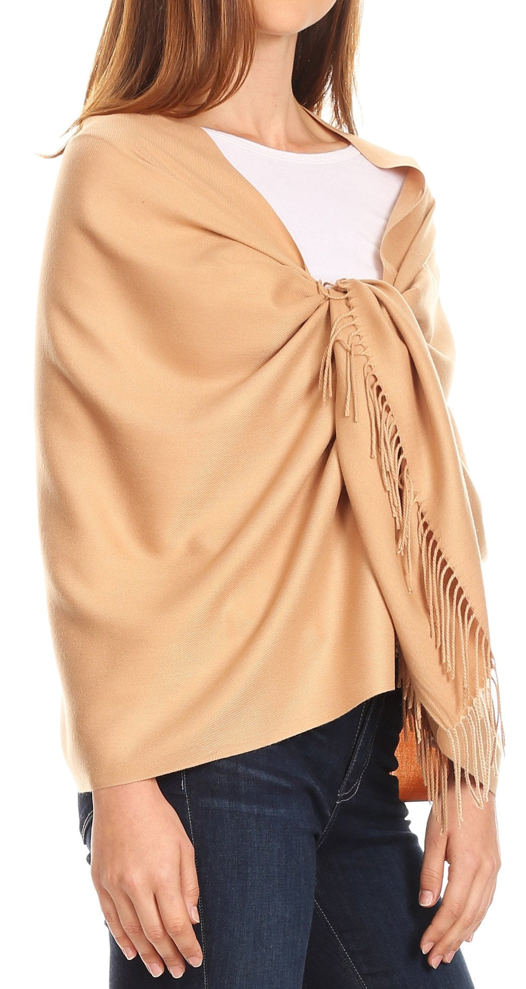 Sakkas Iris Warm Super Soft Cashmere Feel Pashmina Shawl Wrap Scarf for Women - Weddings, Festivals, Travel & Daily Wear