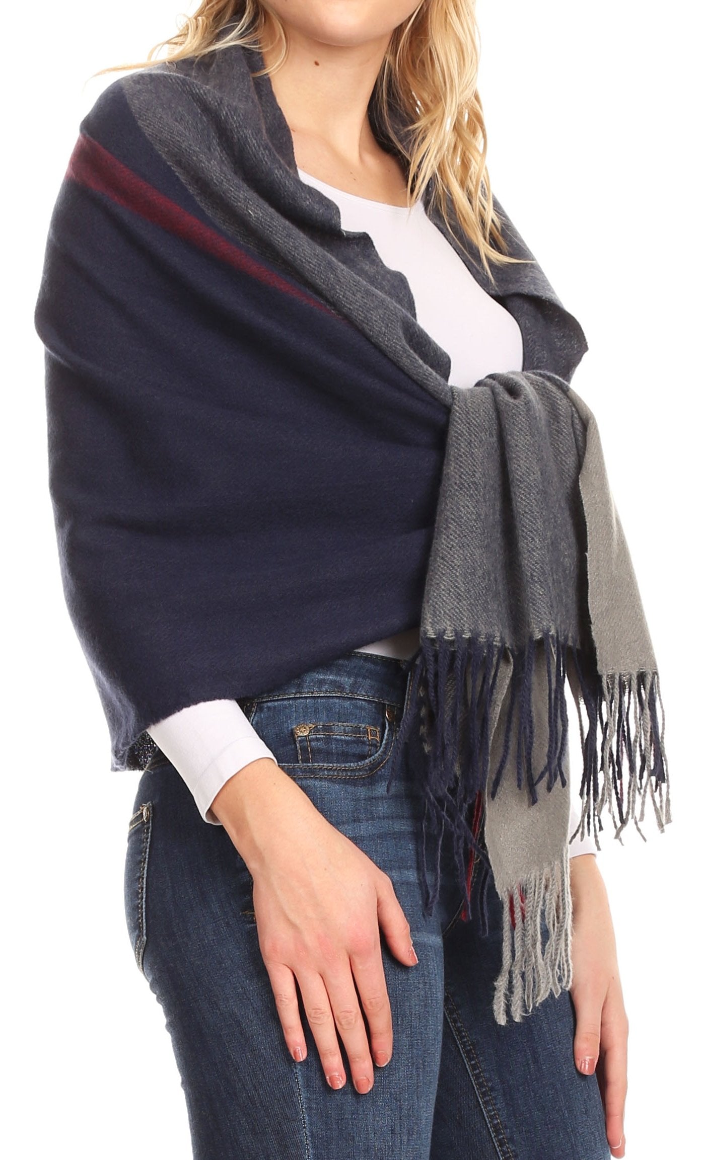 Sakkas Iris Warm Super Soft Cashmere Feel Pashmina Shawl Wrap Scarf for Women - Weddings, Festivals, Travel & Daily Wear