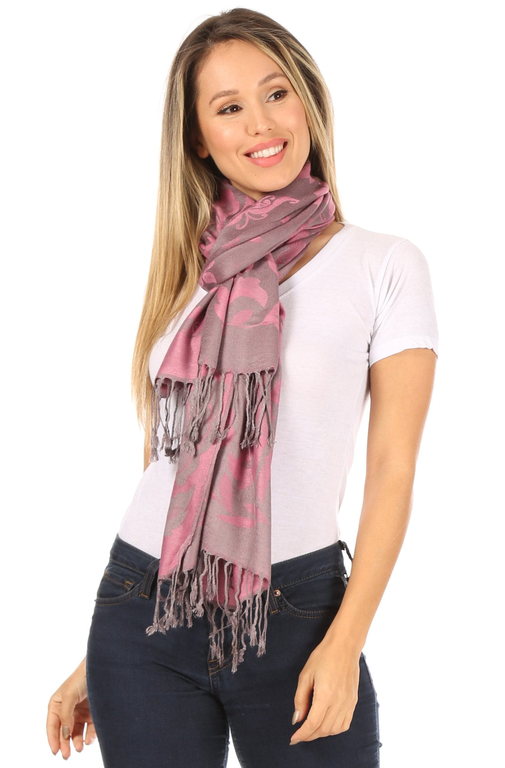 Sakkas Tawny Reversible Butterfly Pashmina/ Shawl/ Wrap/ Stole
