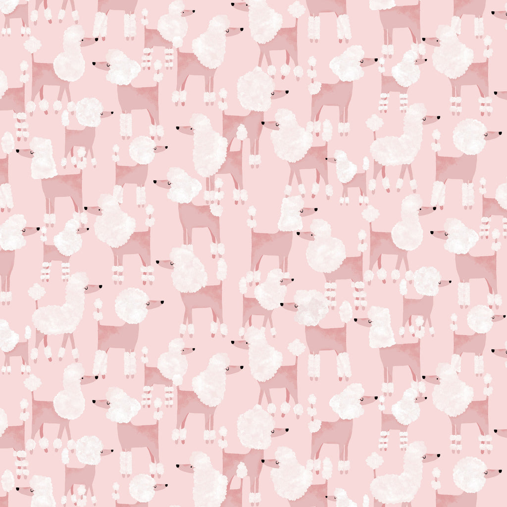 Pink Poodles Fit & Flare Dress