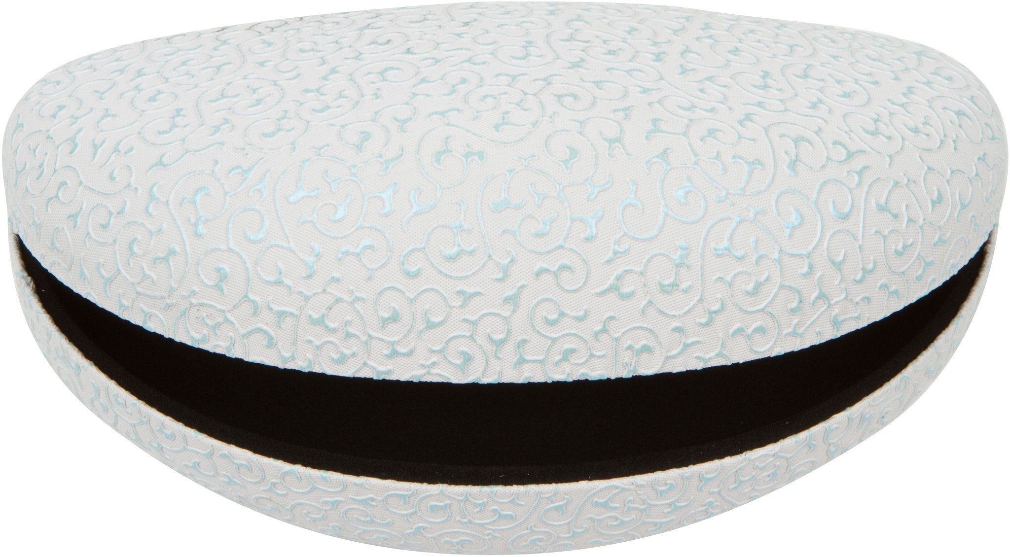 Sakkas Large Clamshell Filigree Embossed Hard Sunglasses Case