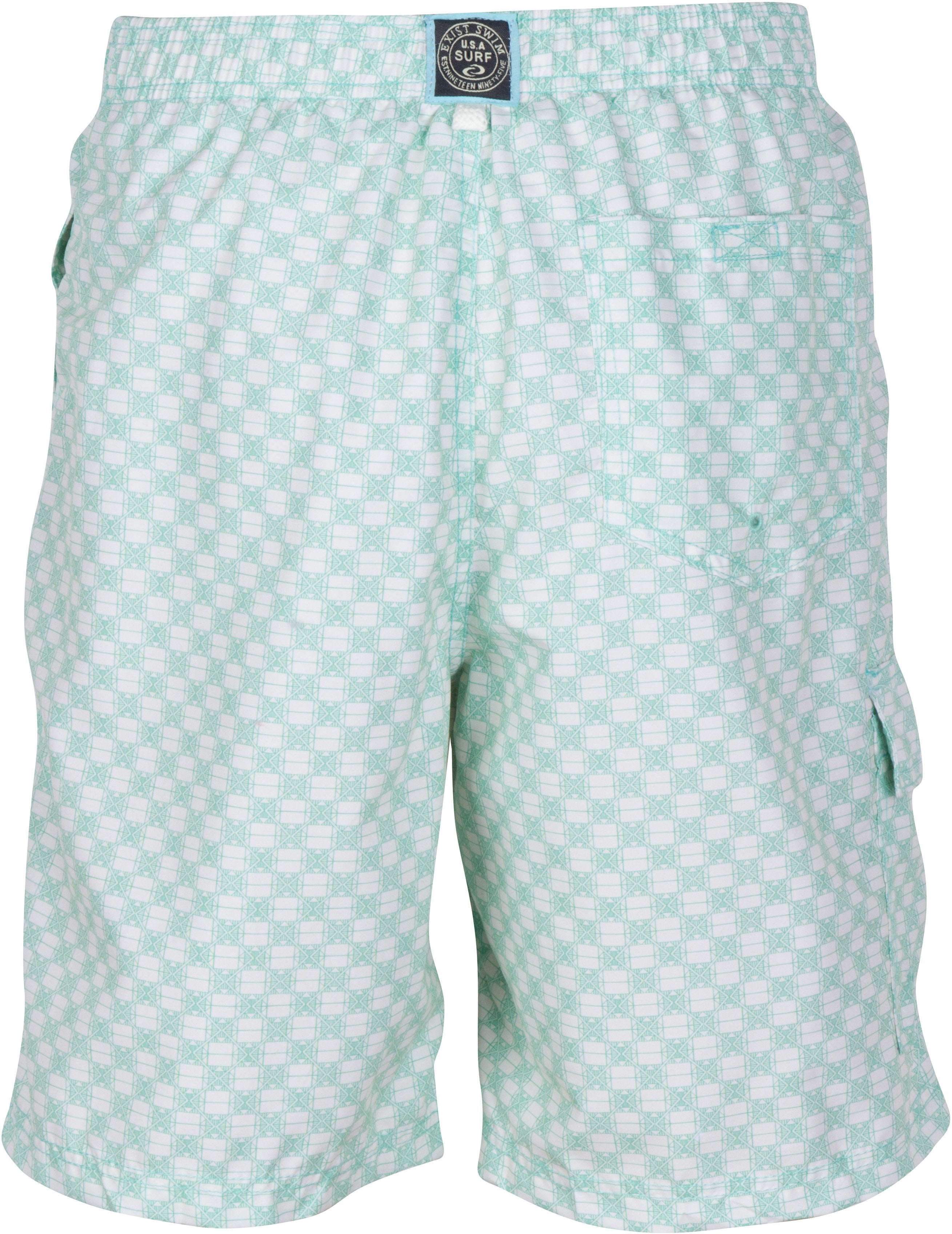 Sakkas Luca Checkered Patch Pocket Swim Trunk/Boardshort