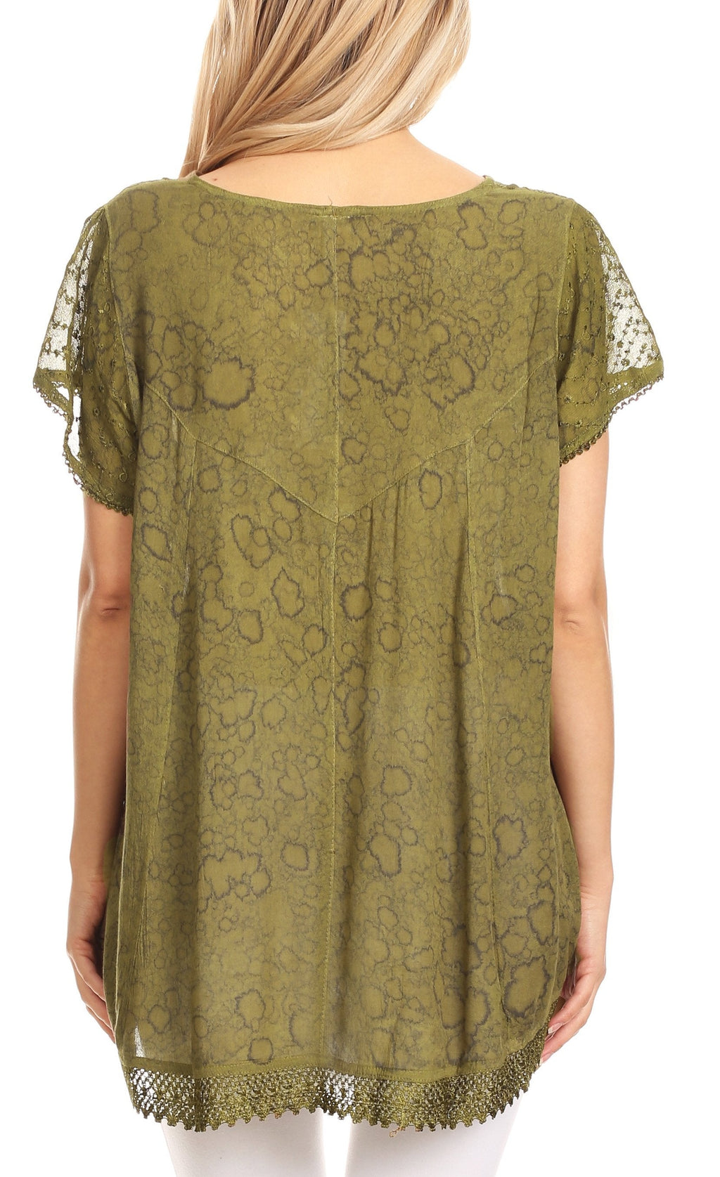Sakkas Charolette Embroidery And Seqiun Accents Blouse - Buy One Get One