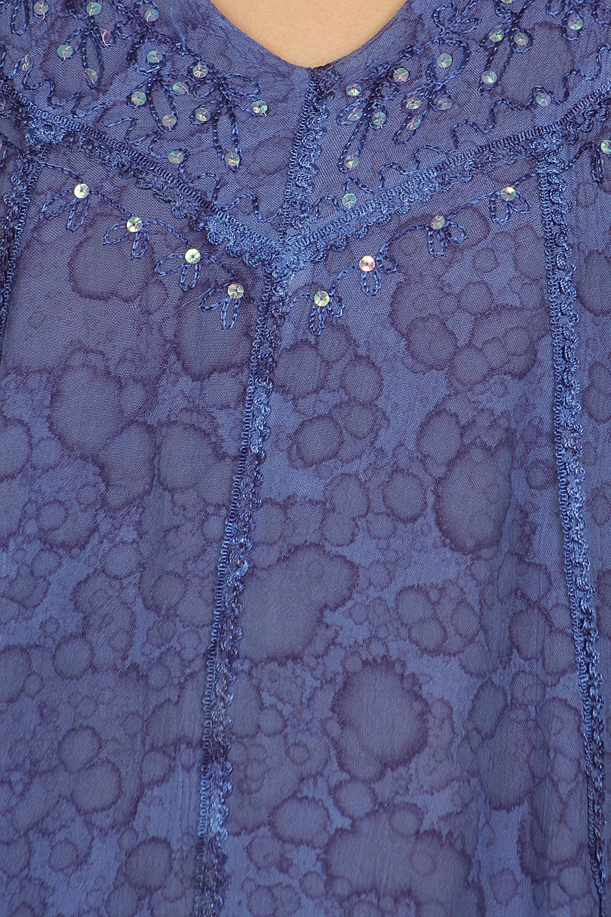 Sakkas Charolette Embroidery And Seqiun Accents Blouse - Buy One Get One
