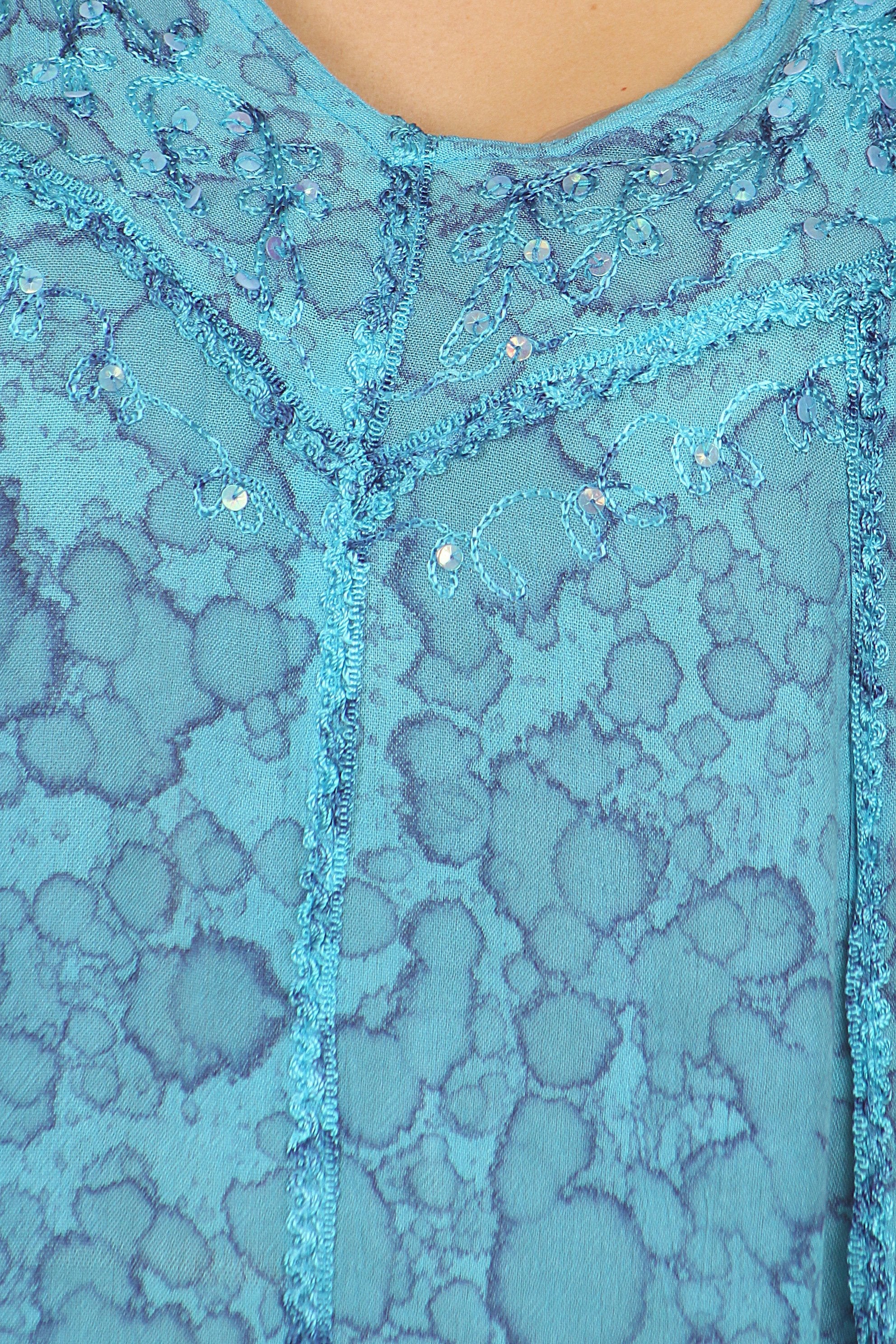 Sakkas Charolette Embroidery And Seqiun Accents Blouse - Buy One Get One