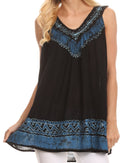 Sakkas Paradise Embroidered Relaxed Fit Blouse