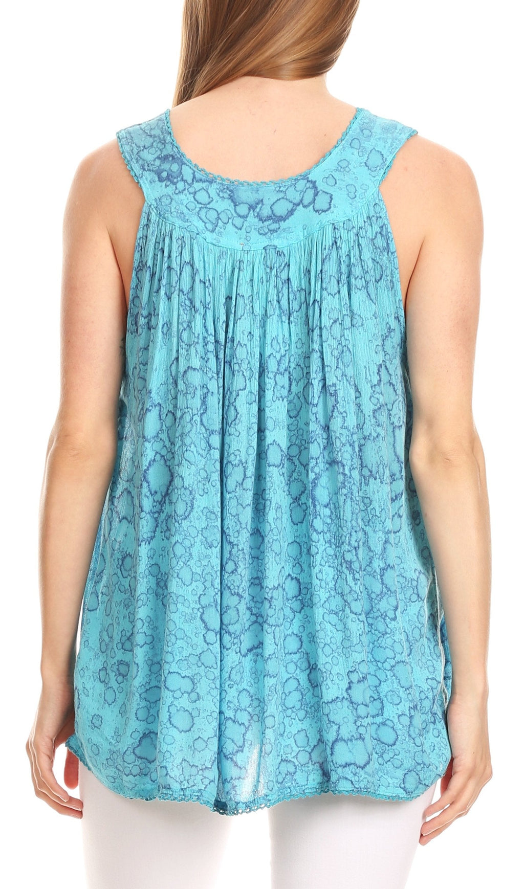 Sakkas Bohemian Summer Sleeveless Blouse - Buy One, Get One 50% Off