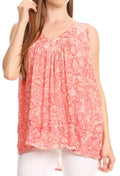 Sakkas Bohemian Summer Sleeveless Blouse - Buy One, Get One 50% Off