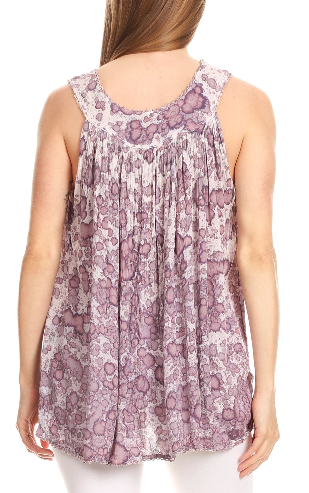 Sakkas Bohemian Summer Sleeveless Blouse - Buy One, Get One 50% Off