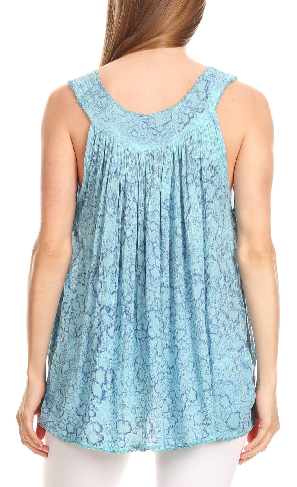 Sakkas Bohemian Summer Sleeveless Blouse - Buy One, Get One 50% Off