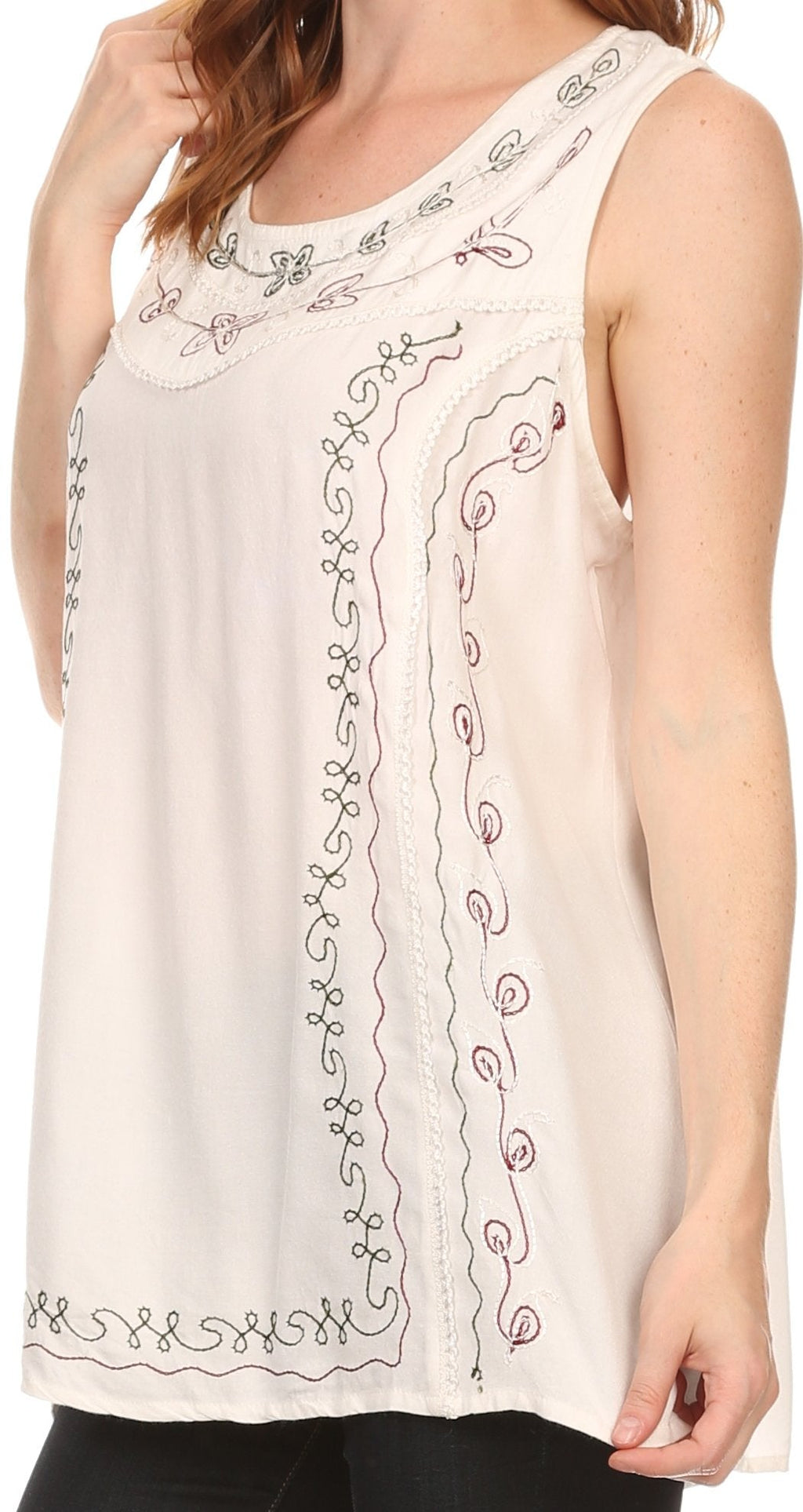 Sakkas Anika Stonewashed Rayon Blouse