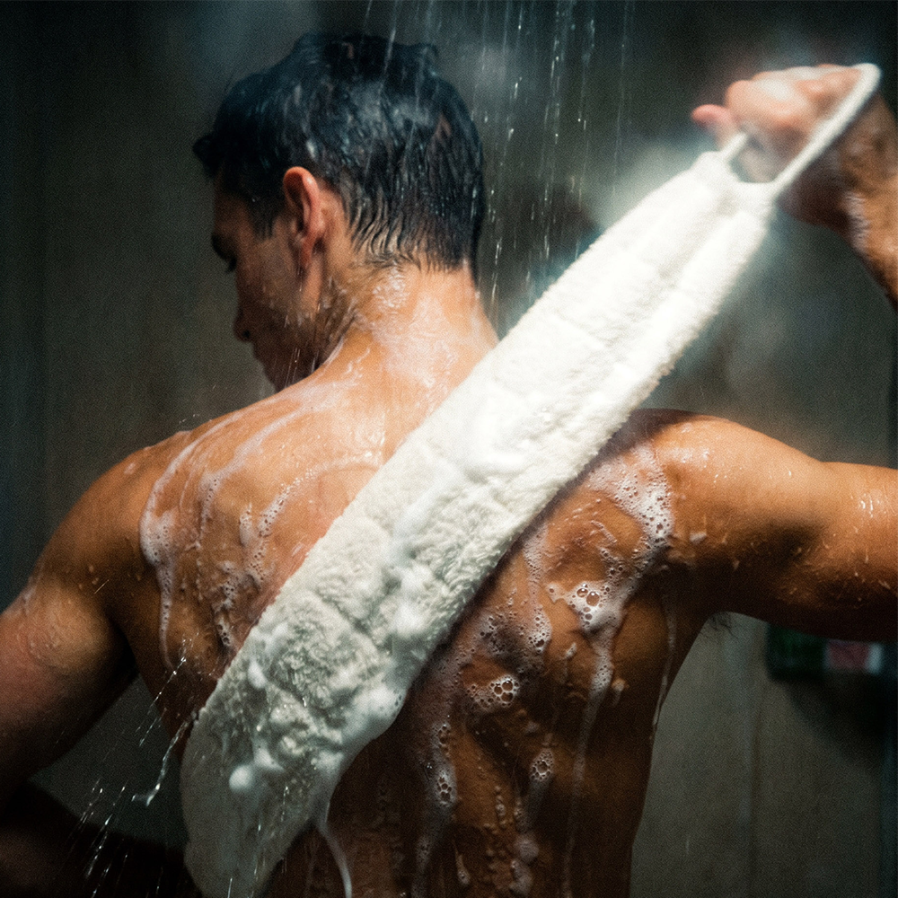 Men's Super Body Wash Infused Back Scrubber