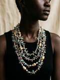 Abundant Multicolored Crystal Layered Necklace