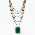 Worthy Crystal Multi-Strand Pendant Necklace