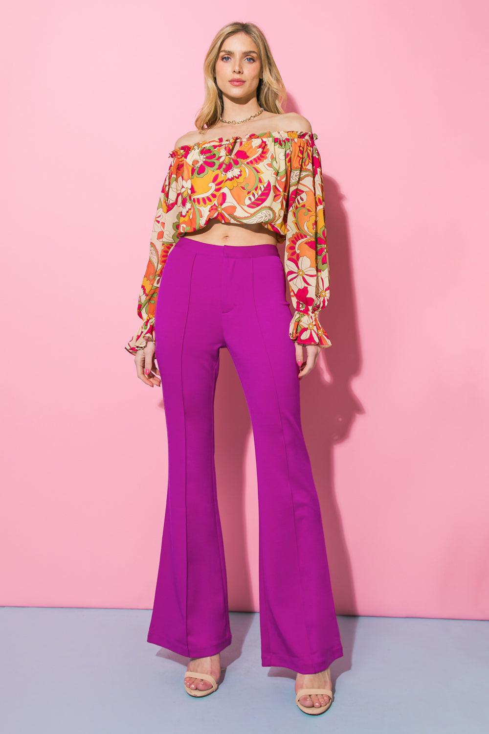 DEPTHS OF BEAUTY FLARE PANTS