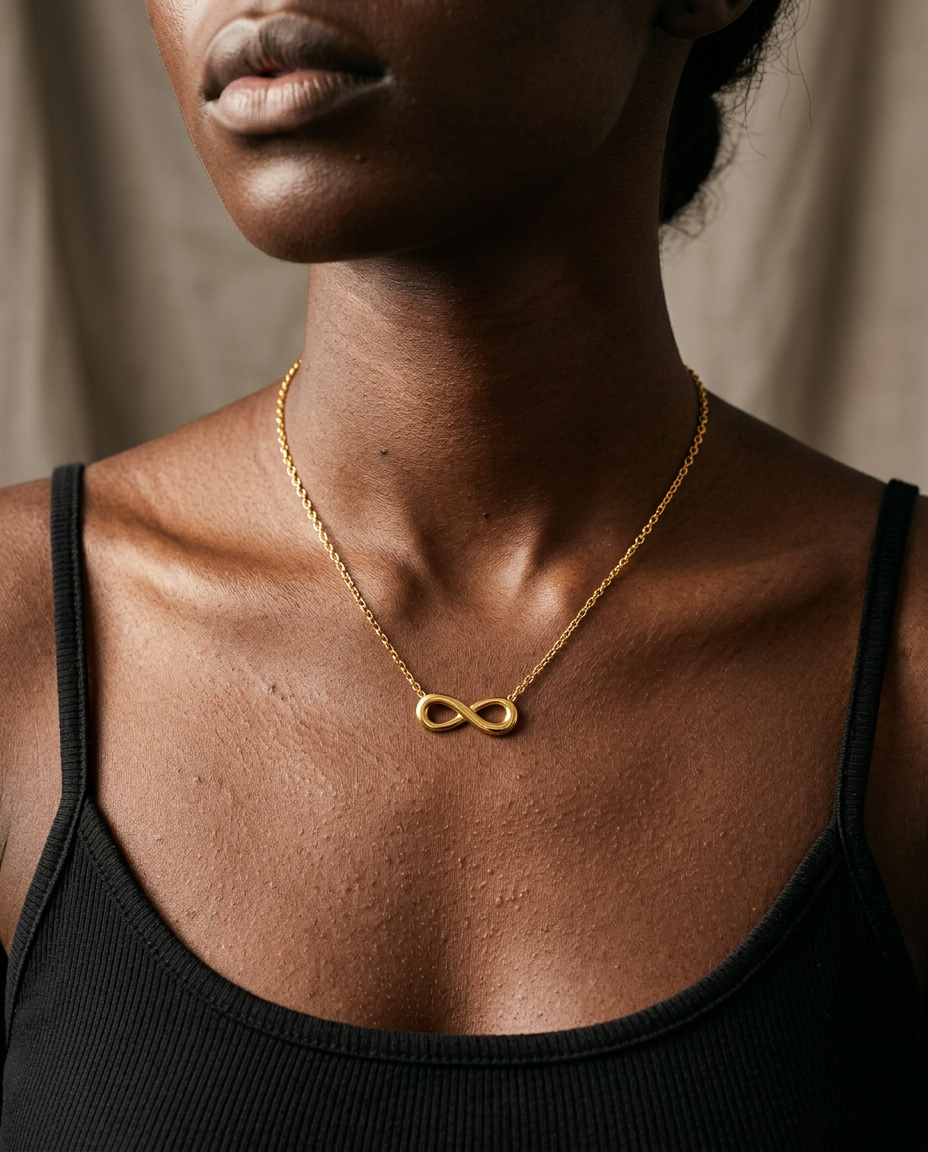 Limitless Gold Plated Pendant Necklace