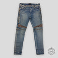 Amiri MX2 Brown Bandana Jeans - Clay Indigo