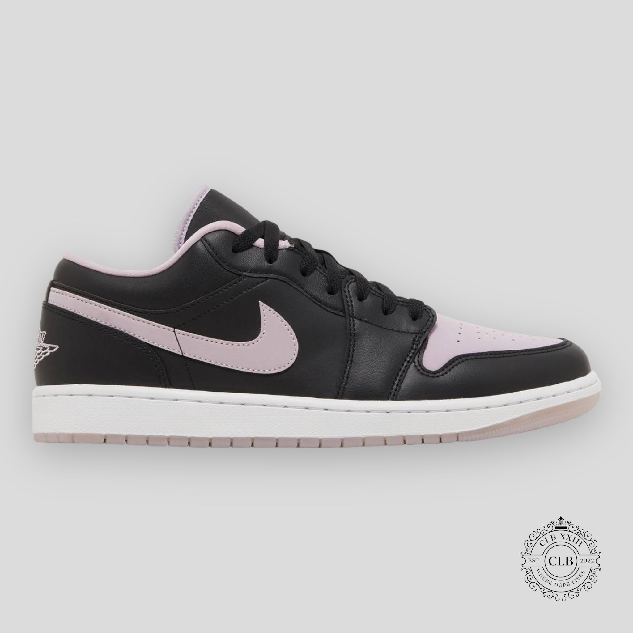 Air Jordan 1 Low SE GS Black Iced Lilac