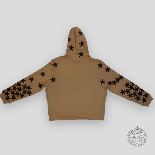 Amiri Chemist Ultra Suede Hoodie in Tobacco