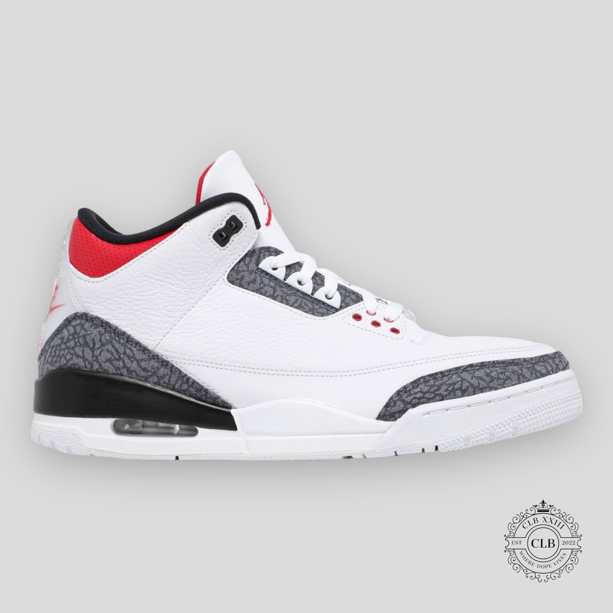 Air Jordan 3 Retro Fire Red Denim