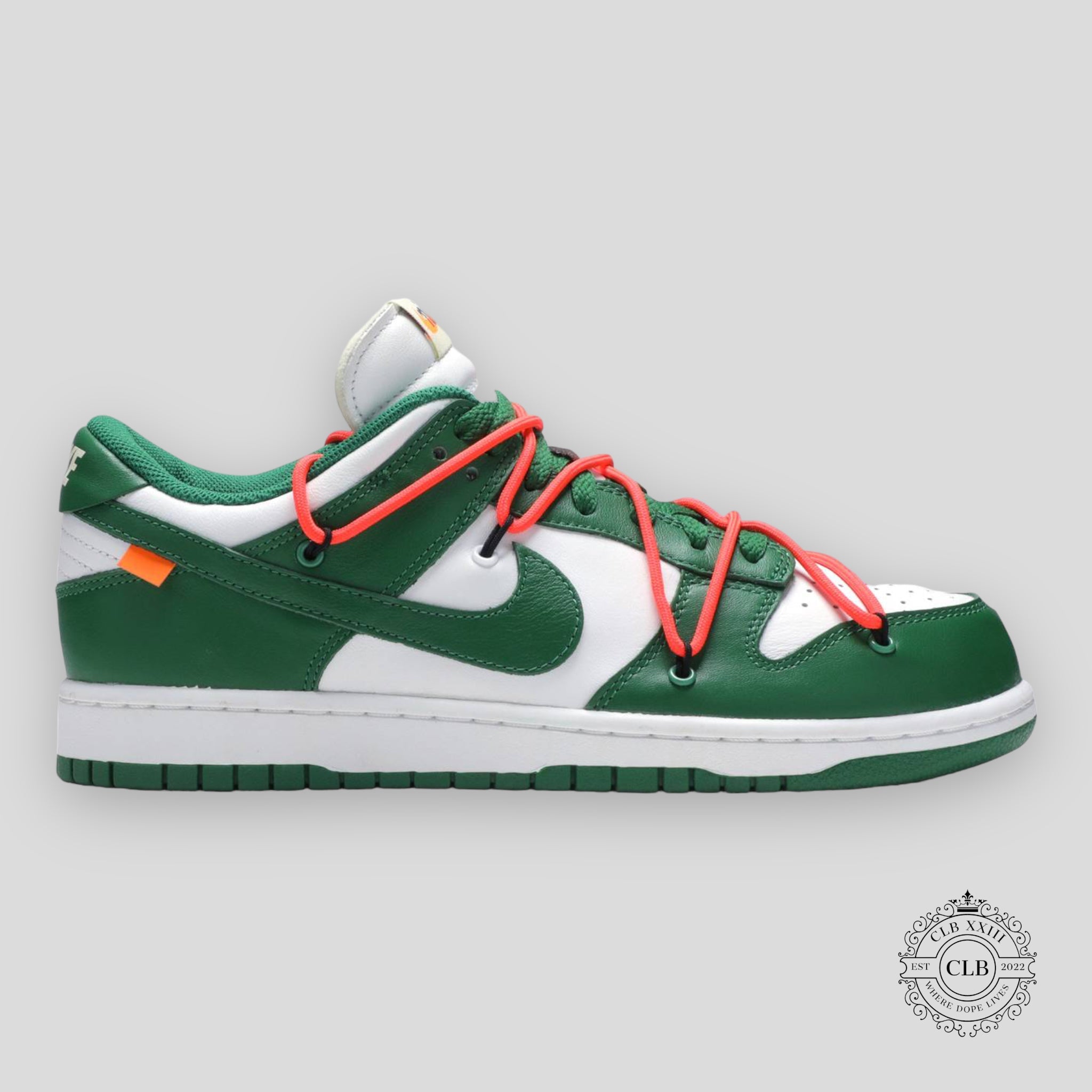 Nike Dunk Low x Off White Pine Green