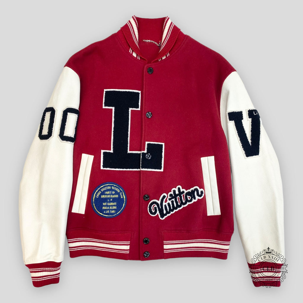Louis Vuitton Mlk Dreaming Varsity Jacket in Red