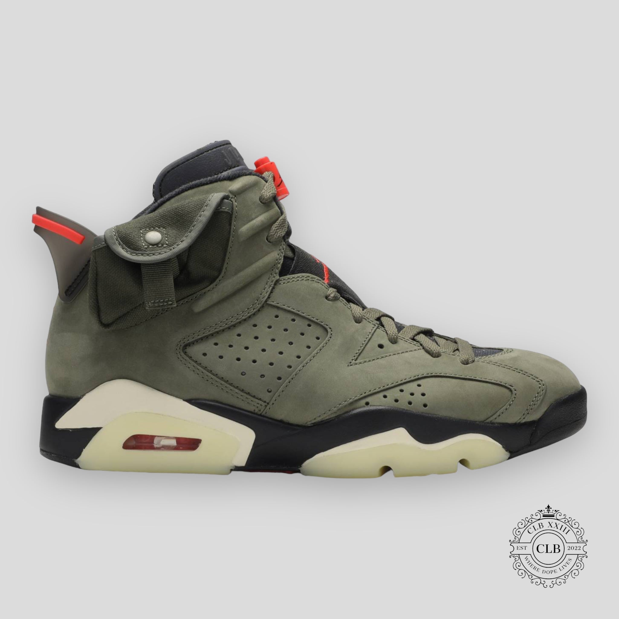 Air Jordan 6 Retro x Travis Scott Olive