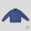 Louis Vuitton Plaid Trucker Jacket in Blue / Purple