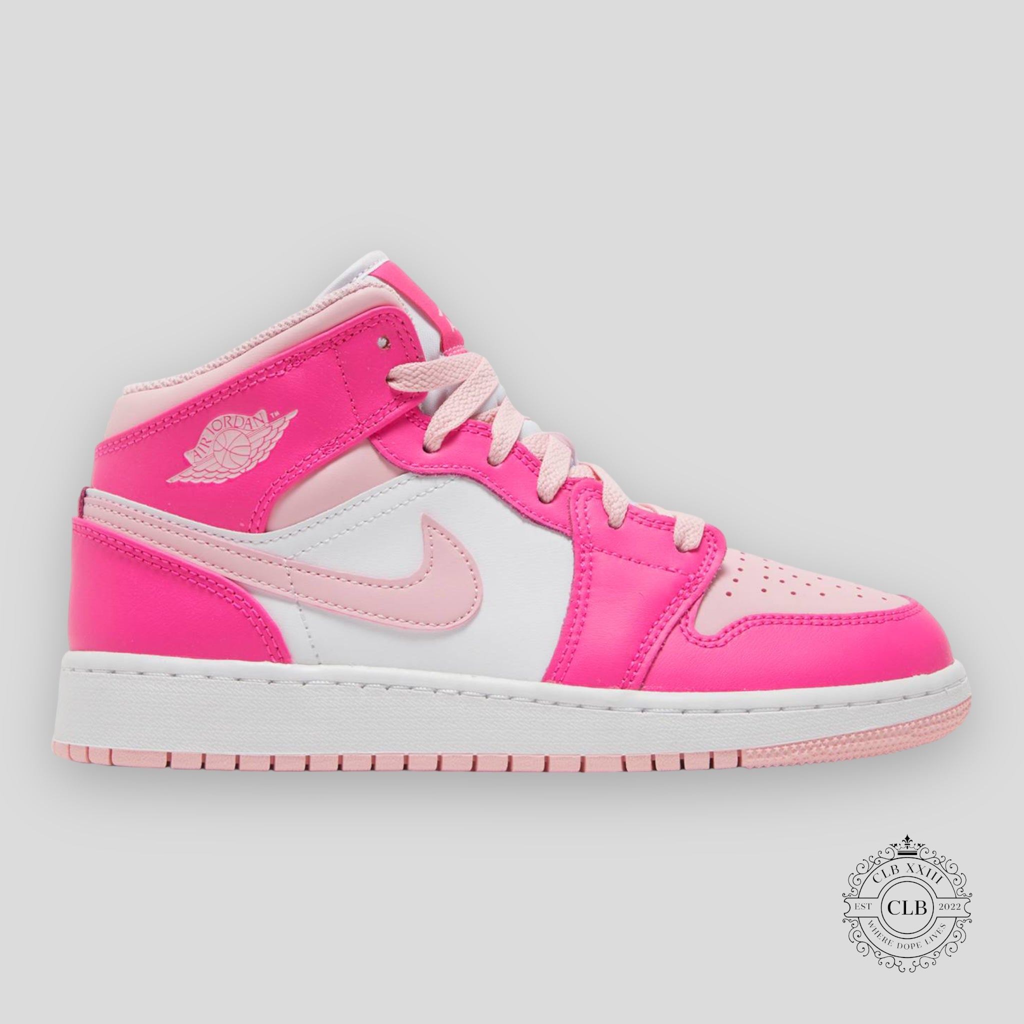 Air Jordan 1 Mid GS Fierce Pink