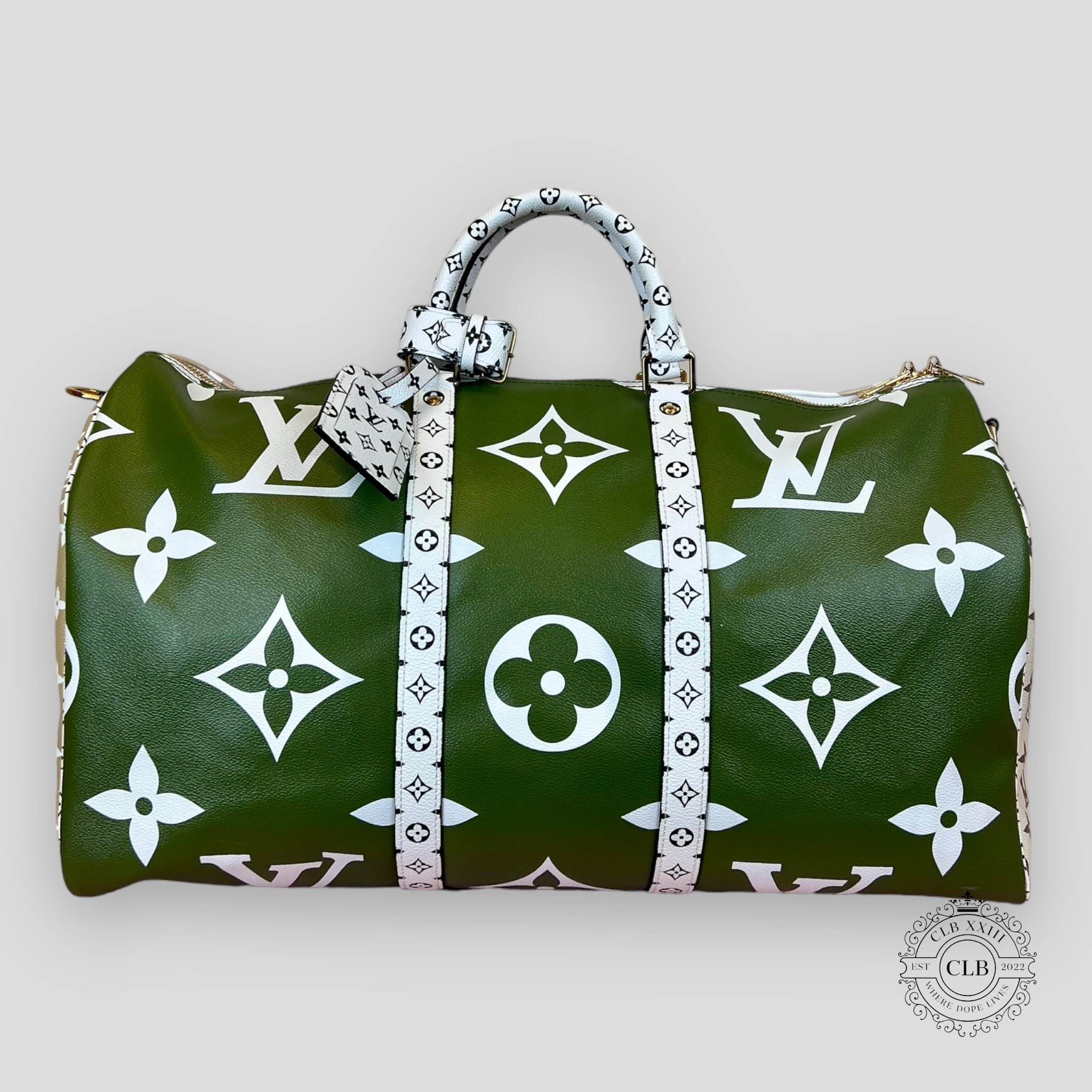 Louis Vuitton Giant Monogram Keepall 50 - Khaki / Beige