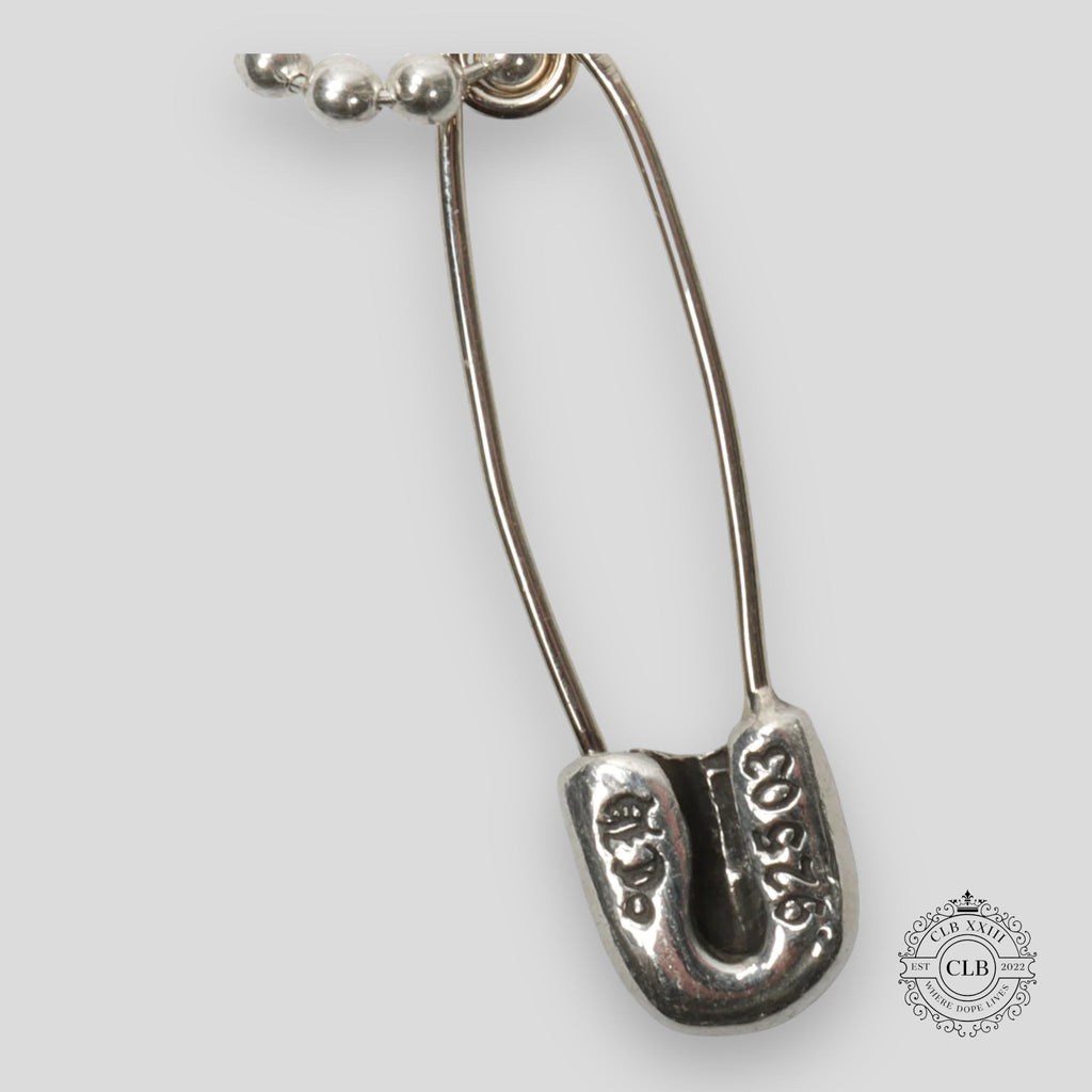 Chrome Hearts Diamond Embellished Paper Clip Pendant