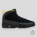Air Jordan 9 Retro Dark Charcoal University Gold