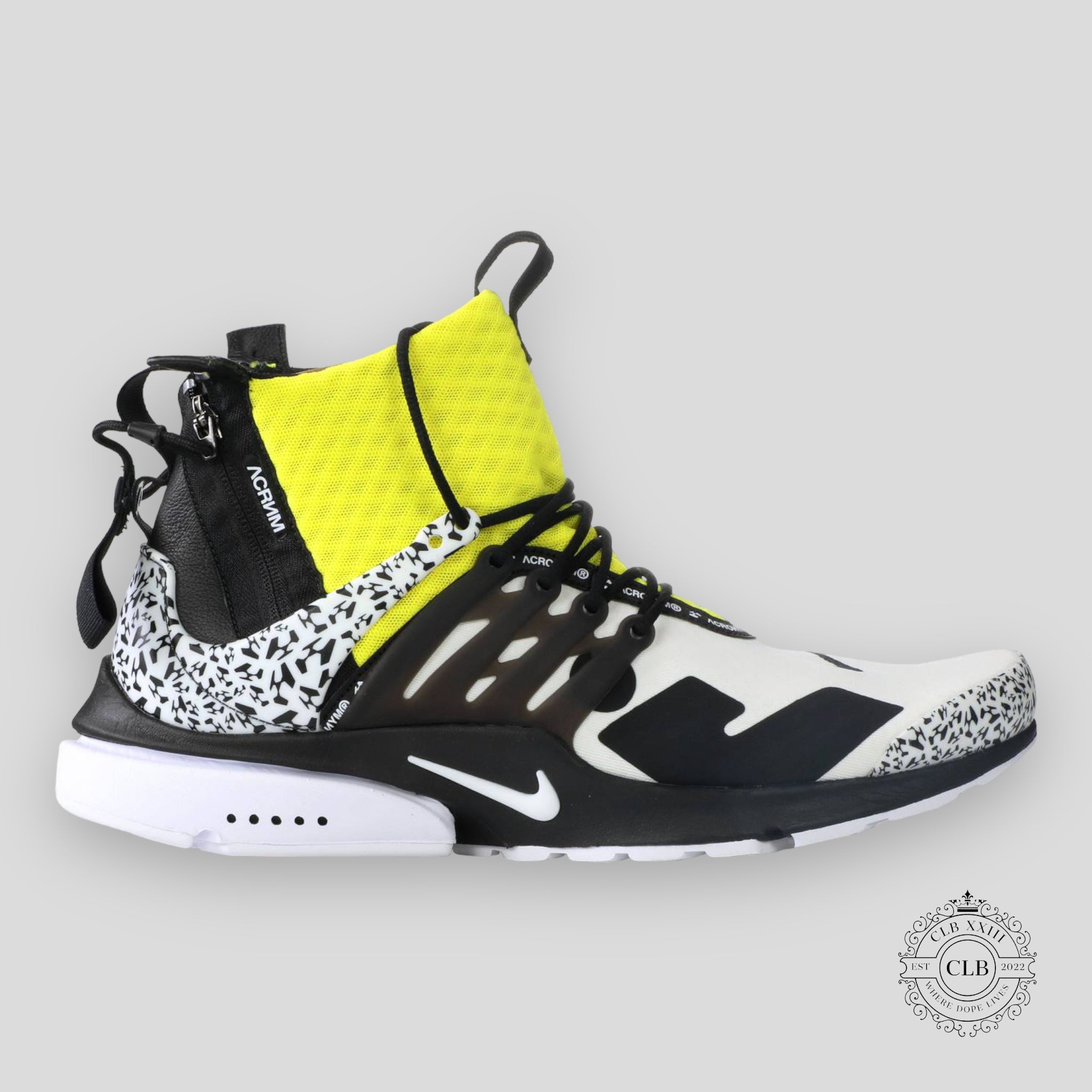 Nike Air Presto Mid x Acronym Dynamic Yellow