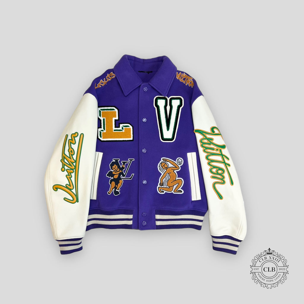 Louis Vuitton Runaway Frog Varsity Jacket - Purple