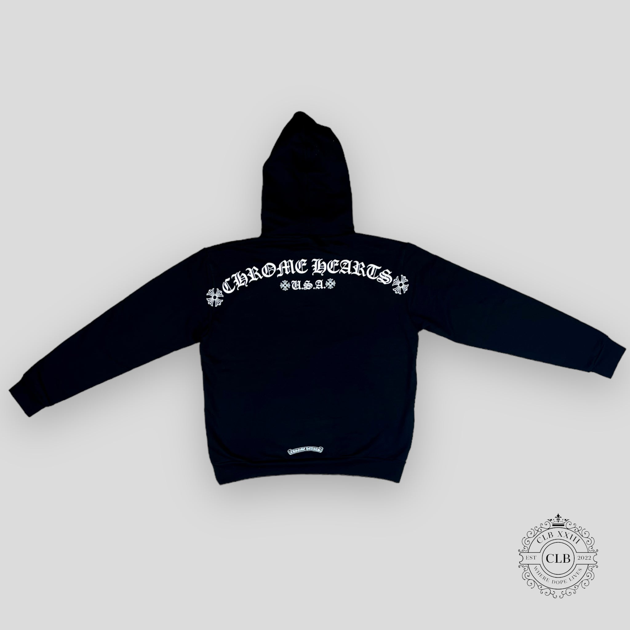Chrome Hearts Tbar Logo Hoodie - Black