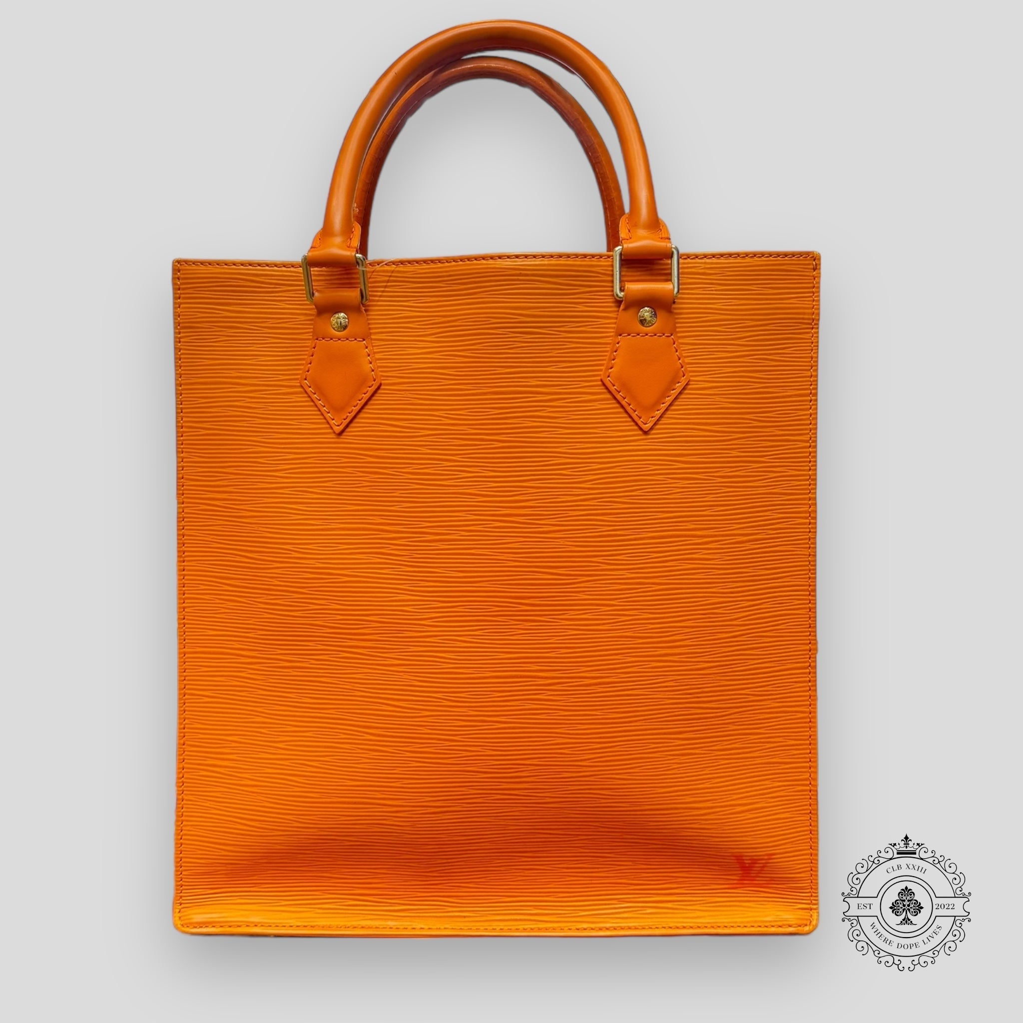 Louis Vuitton Epi Sac Plat PM Orange