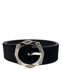 Black Short Calf Hair Belt