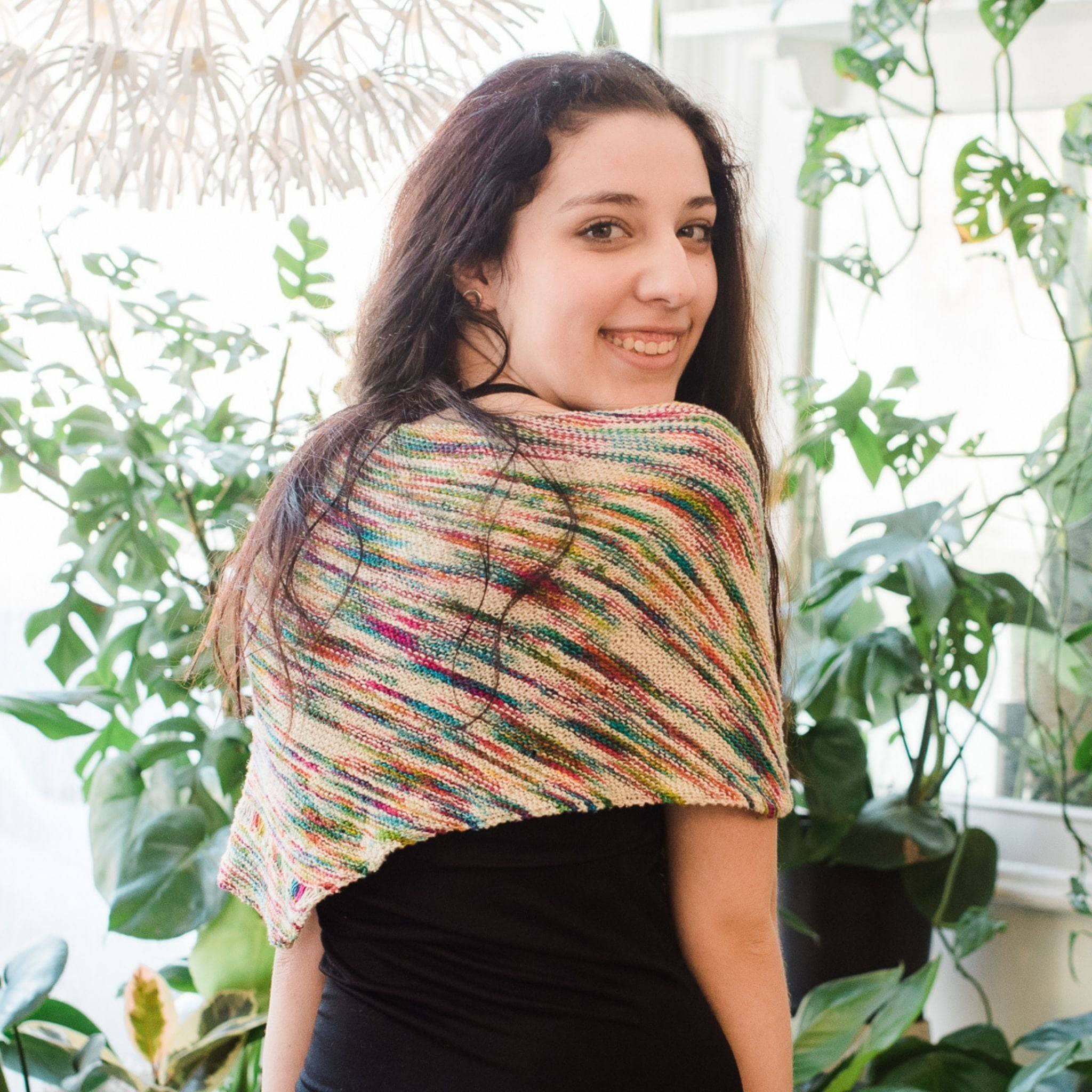 Neon Pop Shawl Knitting Pattern