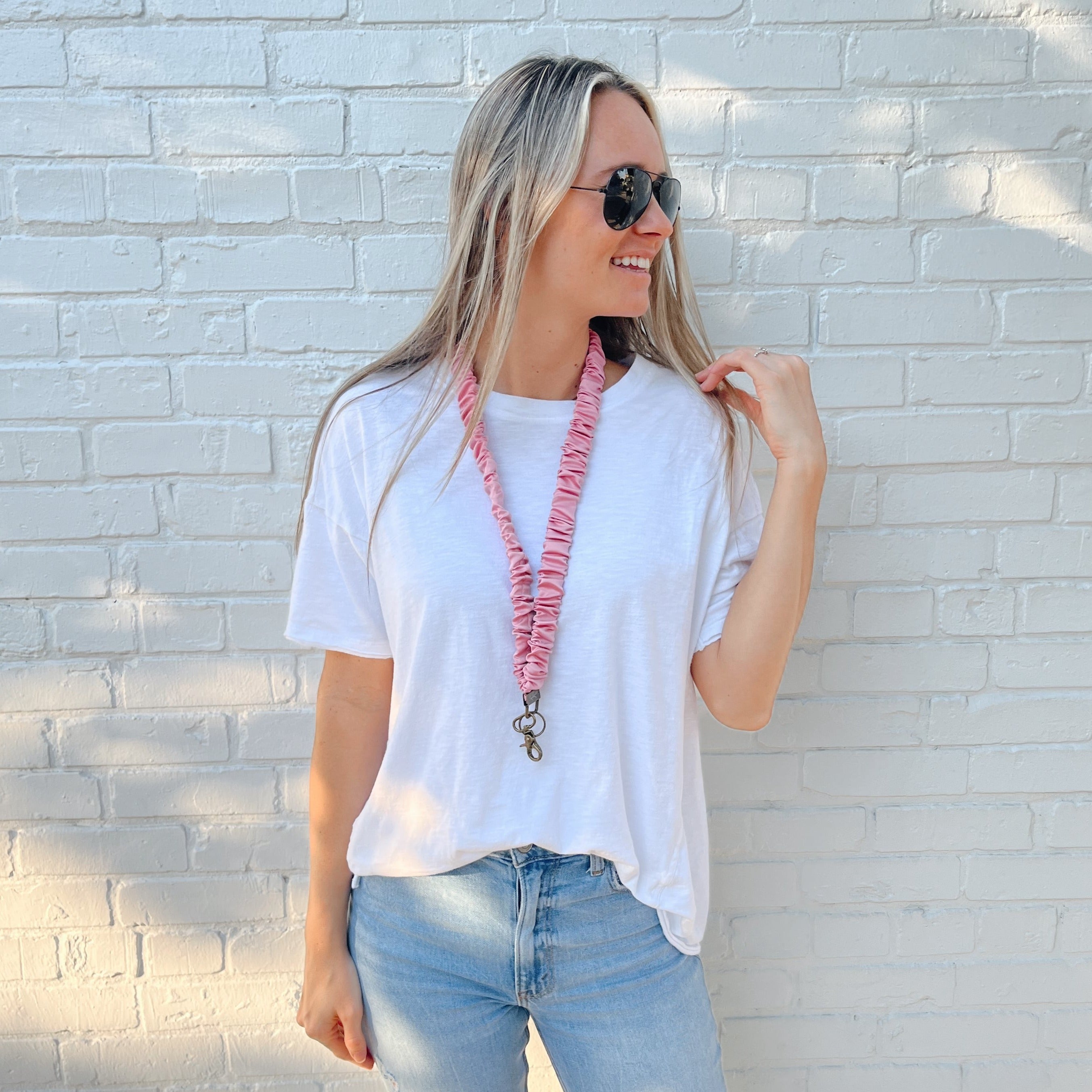 Dusty Pink Lanyard